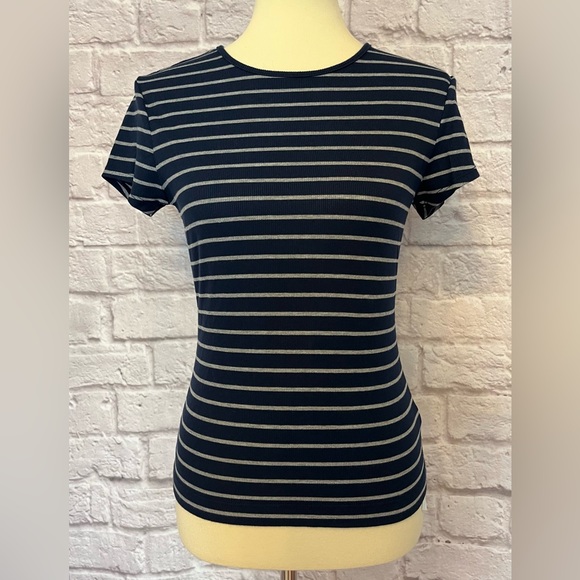 Joy Striped Ribbed Tee - Picture 5 of 8